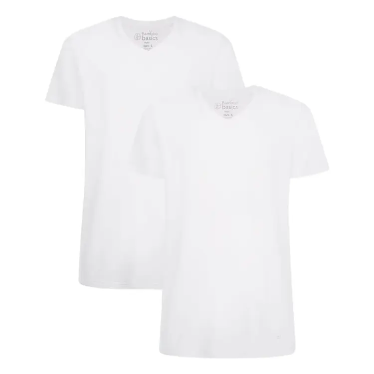 VELO - T-shirts V-hals 2-pack heren - S