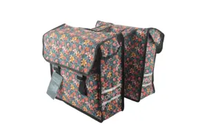 Voltano Dubbele Fietstas Floral Elegance