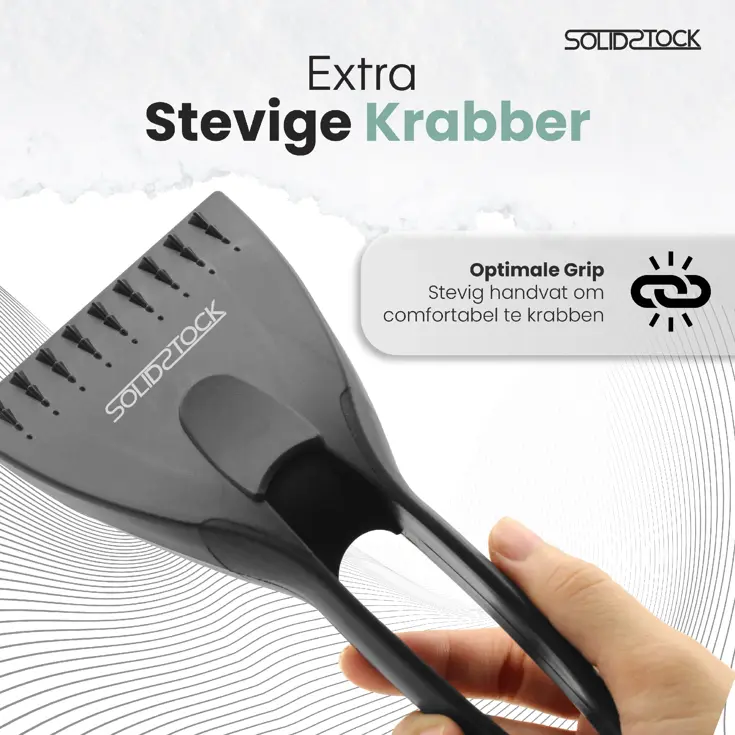 SolidStock IJskrabber Auto - Zwart