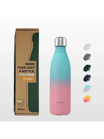 FLASKE 750 ml  RVS Drinkfles