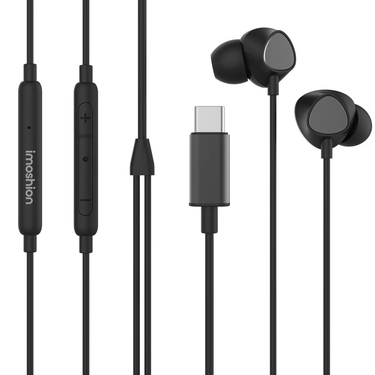 Imoshion  Wired in-earbuds Type-C  Zwart main product image