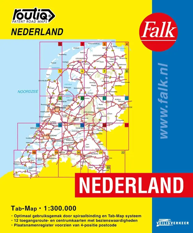 Routiq Atlas Nederland Tab-Map