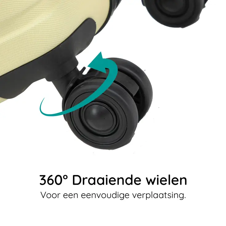 Reiskoffer L ABS 95L met TSA-slot en 360° wielen