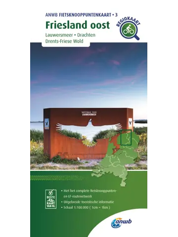 ANWB Knooppuntenkaart 3 Friesland-Oost