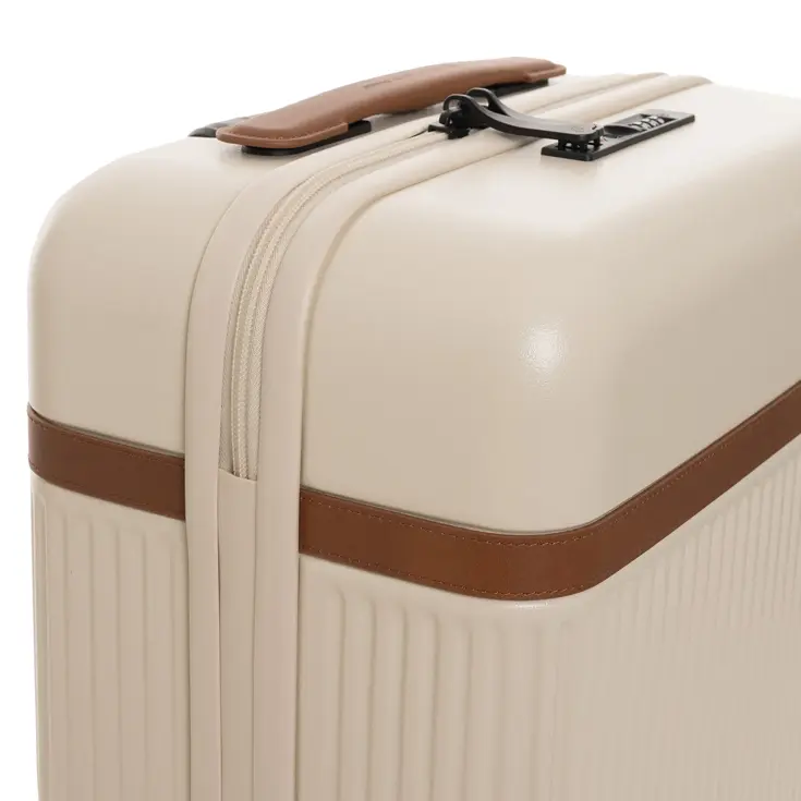 Zuna - Handbagagekoffer - Leren handvatten - 55cm