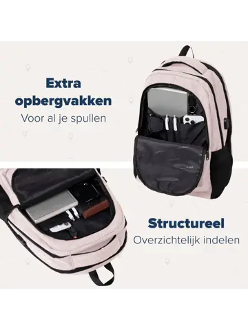 TRVLMORE Rugtas - 36L - 17 Inch