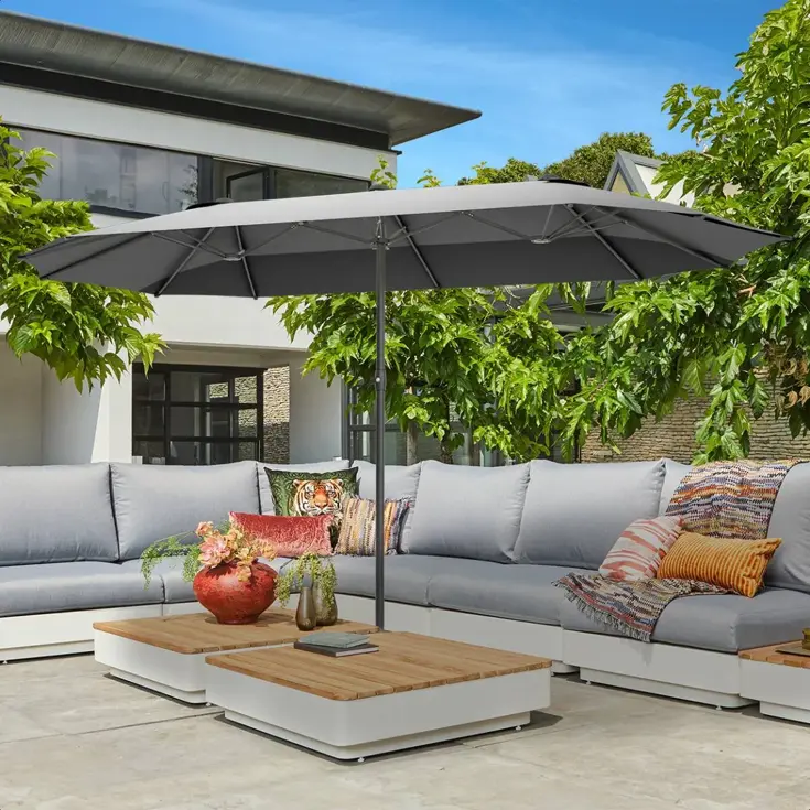 LifeGoods Dubbele Parasol – 270x460cm