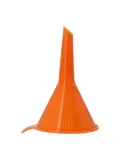 Set van 4 oranje kunststof trechters
