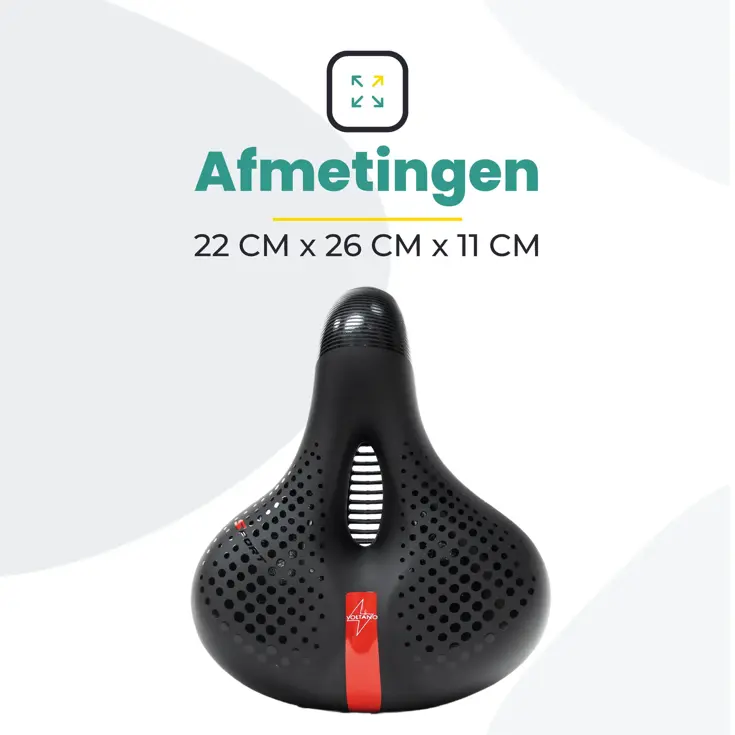 Voltano Gel Flow Fietszadel Met Uitsparing