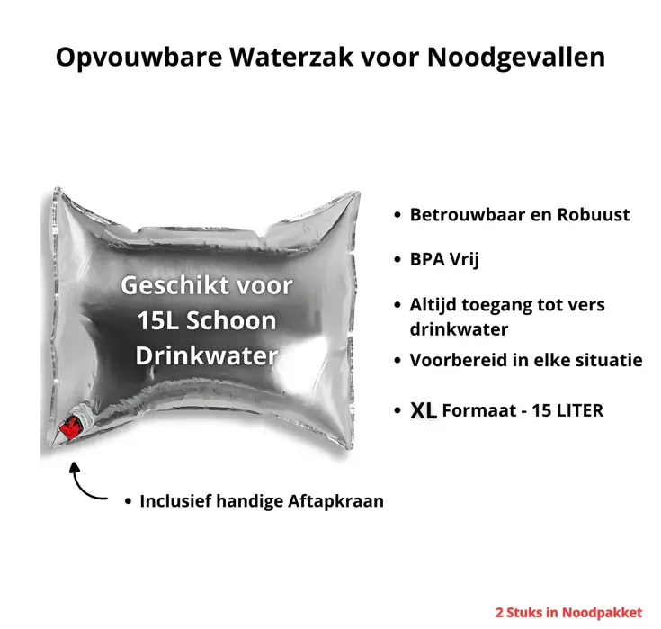 Noodpakket L met Powerbank-Noodradio-Waterfilter