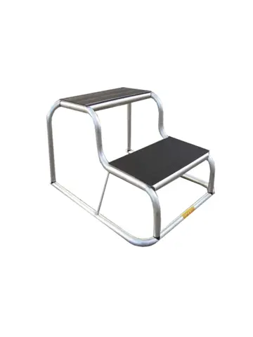 opstap Aluminium Rubber Double