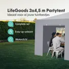 LifeGoods Partytent – 3x4.5 m