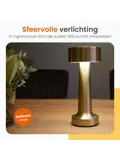 Classic Tafellamp Oplaadbaar - 21cm - LED