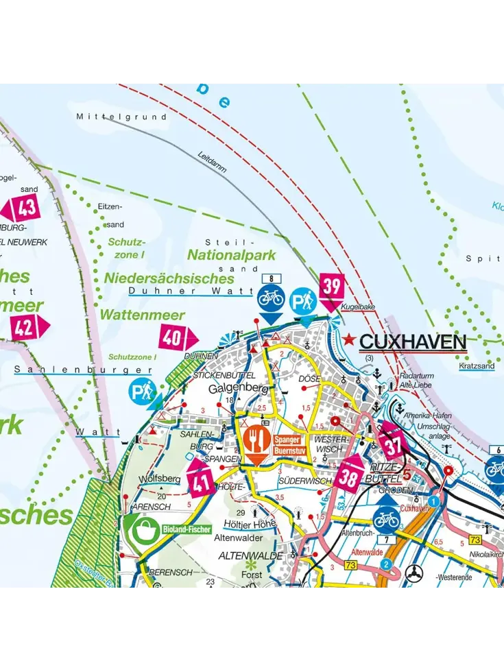 Toeristische kaart FZK 06 Nordseeküste