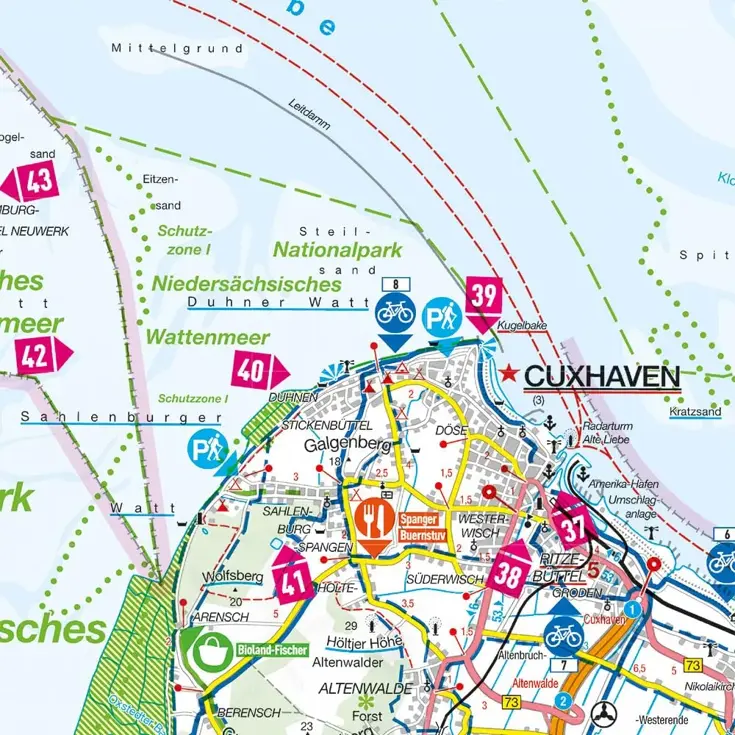 Toeristische kaart FZK 06 Nordseeküste