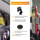 R2B Telefoonhouder Auto Zuignap +Dashboardpad