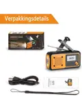 Noodradio FM/AM - 4400mAh - Solar Opwindbaar