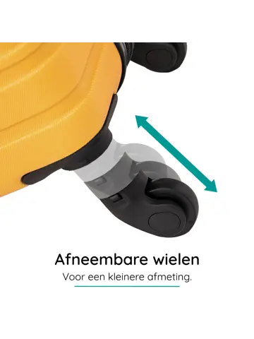 Reiskoffer XS ABS 29L met TSA-slot en 360° wielen