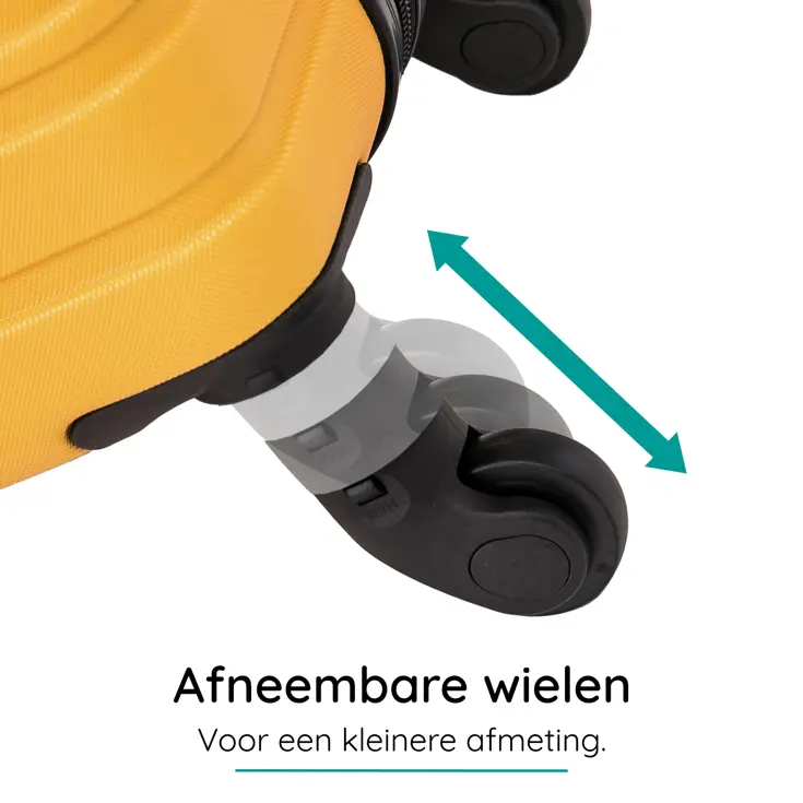 Reiskoffer XS ABS 29L met TSA-slot en 360° wielen