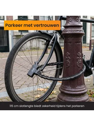 Fietsslot Reflecterend - 115 cm - Kettingslot