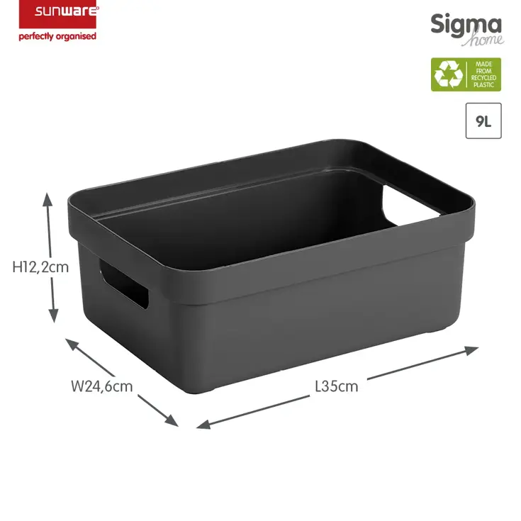 Sigma home - Opbergbox - 9L - 6-delig
