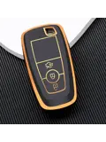 TPU Sleutelhoesje voor Ford goud B3