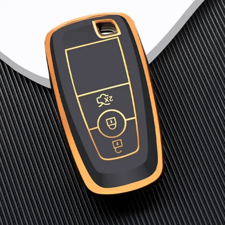 TPU Sleutelhoesje voor Ford goud B3