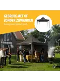 Partytent 3x3m - PT-7810 -  Premium - Antraciet