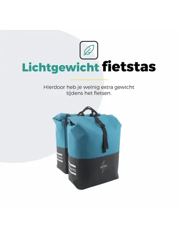Voltano Rolltop Fietstas Reflectie 50L