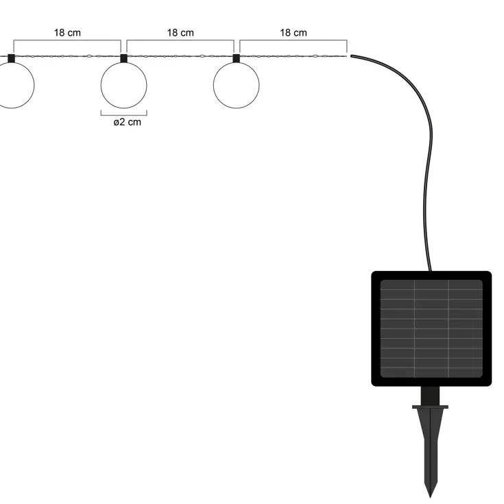 RexTech lichtslinger Bubble - 50 leds