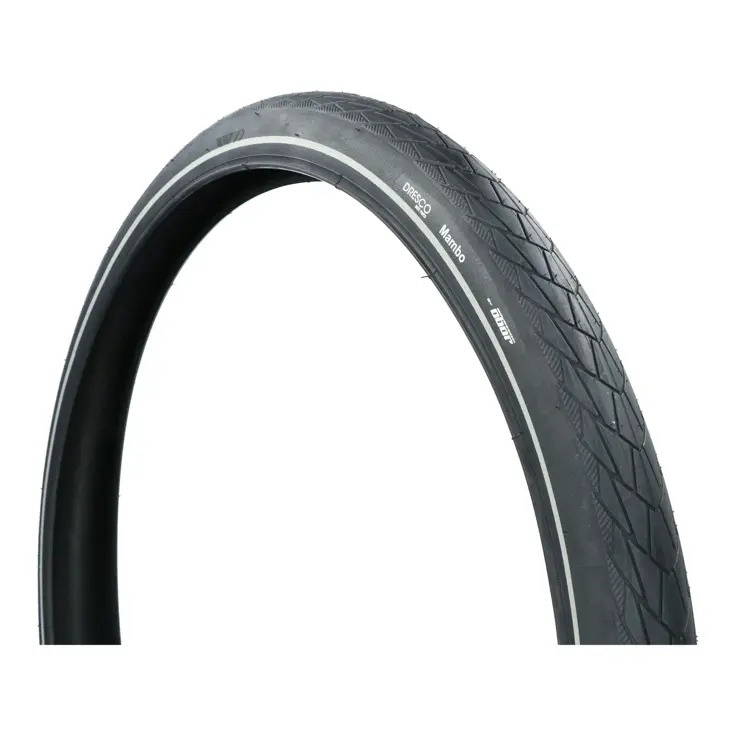 Zwarte Anti-Lek Buitenband Mambo 28" Reflectie