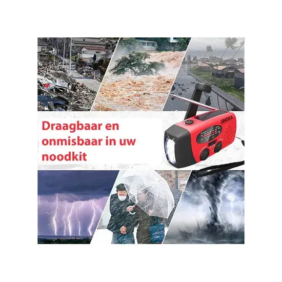 Opwindbare Noodradio - 2000 mAH