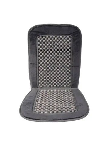 Kralenkussen 'Deluxe' zwart/grijs