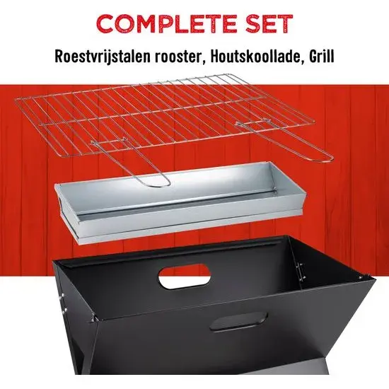 BBQ Tafel BBQ Houtskool - 46 x 36,5 x 28 cm