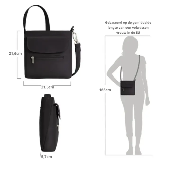Classic Anti-diefstal Mini Schoudertas