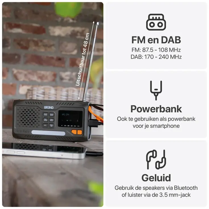 BR-2244 Campingradio met FM en DAB