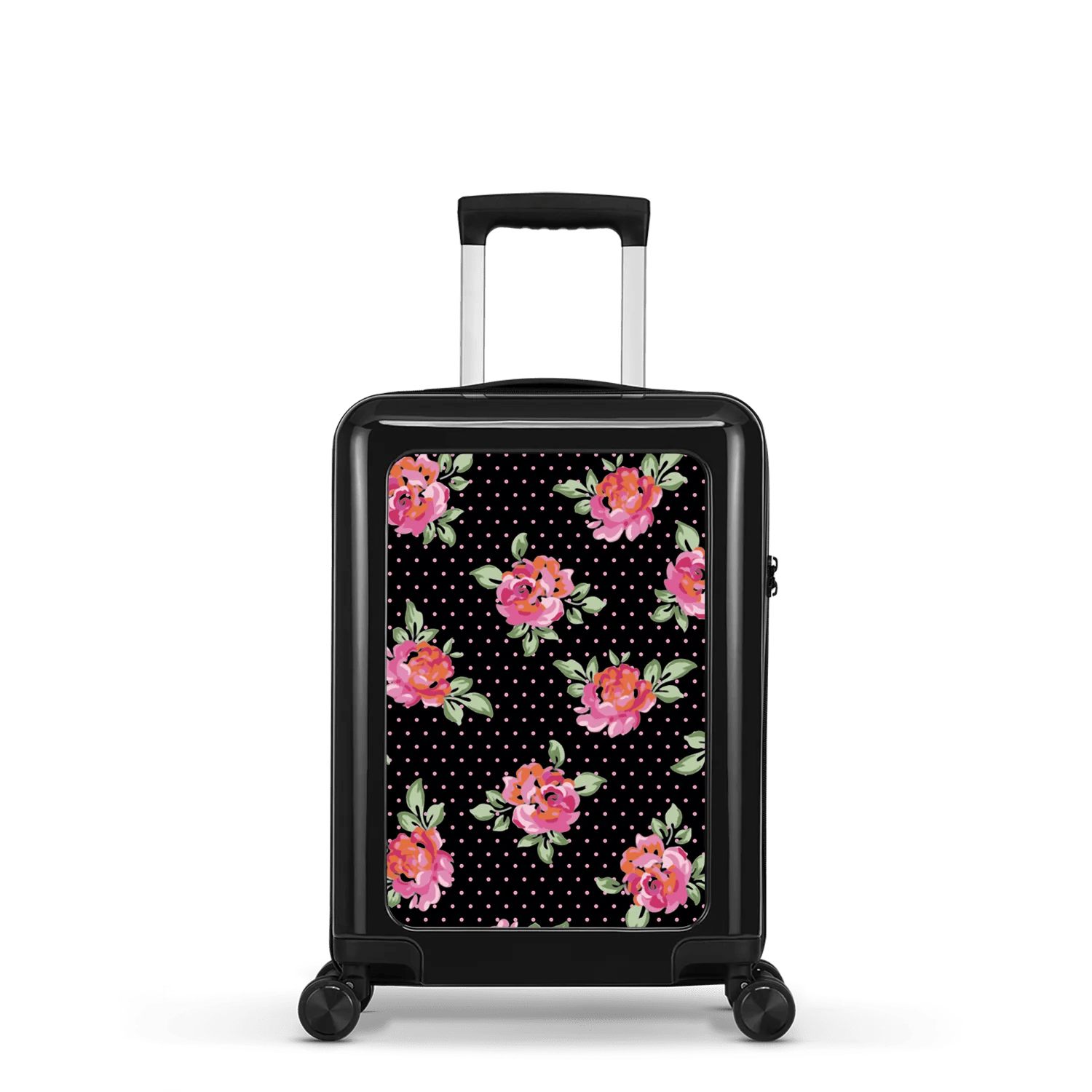 Stickercase   Handbagage Koffer  54cm  Zwart  Oudroze