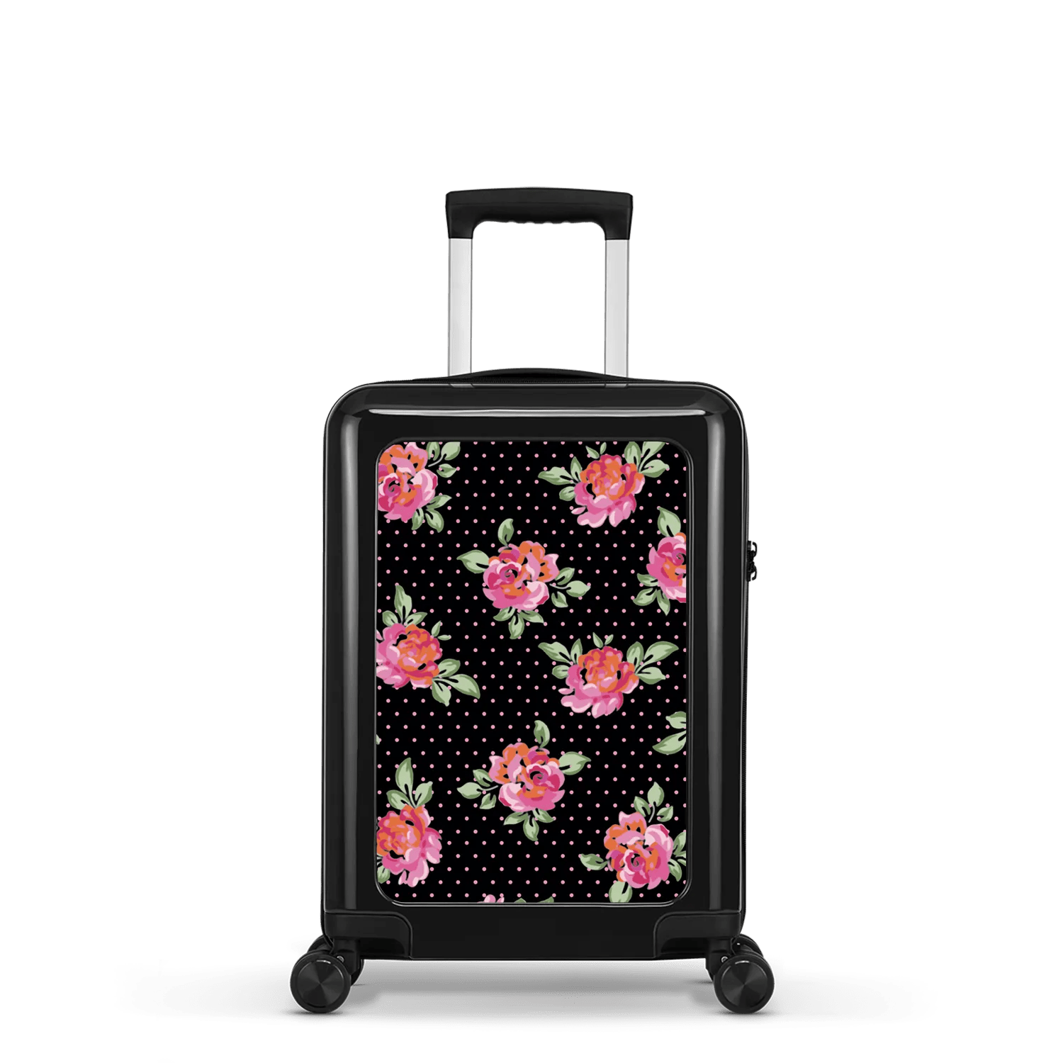 Stickercase  Polkadot Rose  Handbagage Koffer  54cm  Zwart main product image