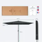 LifeGoods Parasol - 270x180cm