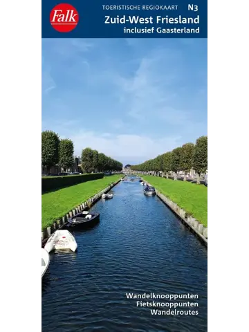 Falk Regiokaart Zuid-West Friesland inclusief Gaasterland