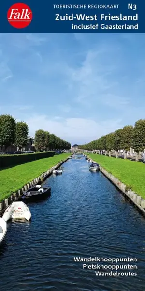 Falk Regiokaart Zuid-West Friesland inclusief Gaasterland