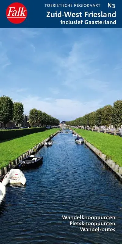 Falk Regiokaart Zuid-West Friesland inclusief Gaasterland