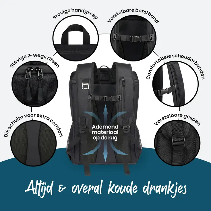 Koelrugzak XXL - 30L