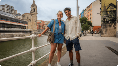 Gids Nicolien en Maurice Lede in Bilbao