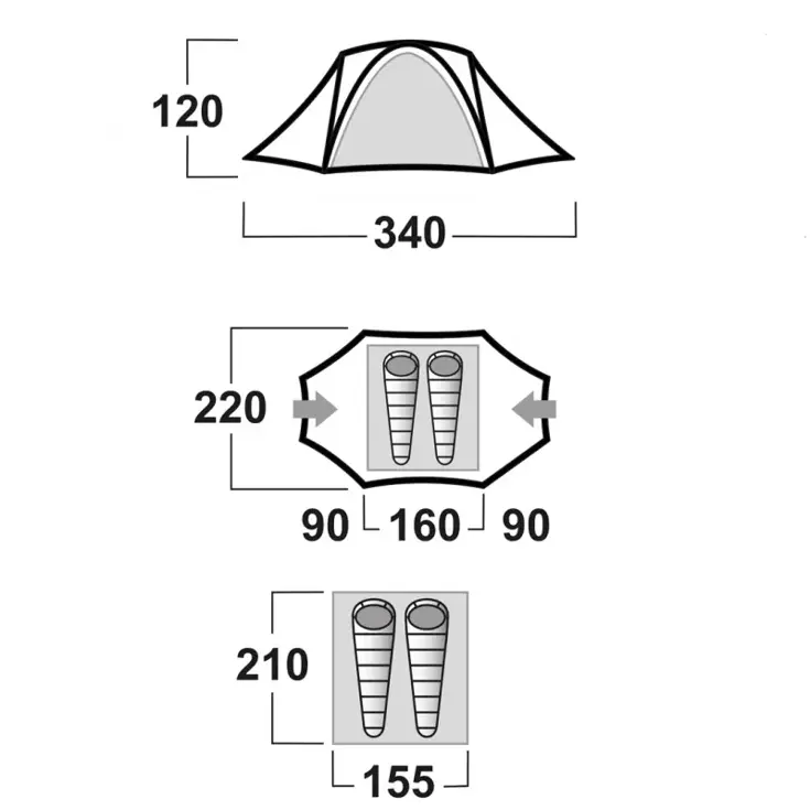 Falcon 2 expeditie - lichtgewicht tent