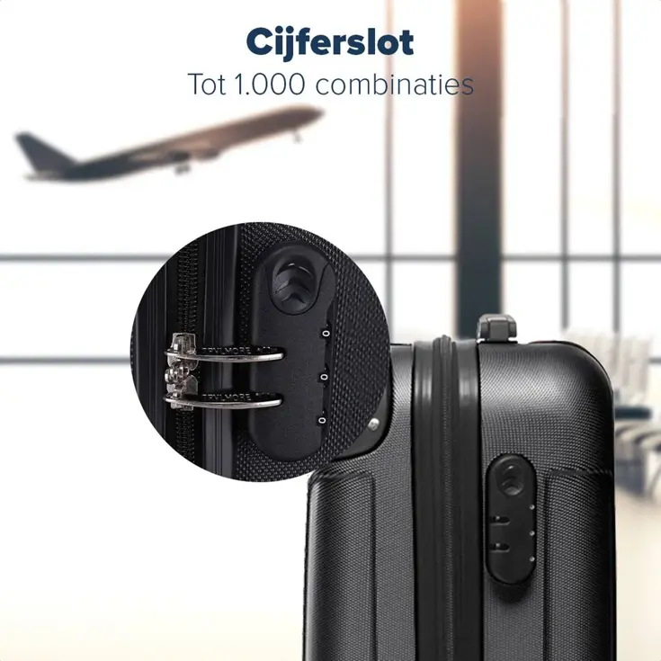Kofferset – 2 Delig – 38L – Zwart