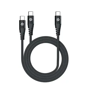 USB-C naar dubbele USB-C oplaadkabel 100W