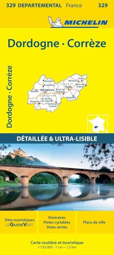 Wegenkaart Local 329 Corrèze - Dordogne