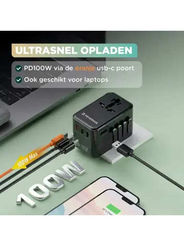 Remodius Wereldstekker PRO Reisstekker