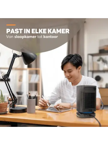 Elektrische Kachel  Zwart- 950W - Ventilatorkachel